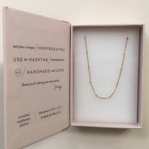 New Made by Mary gold satellite choker 13-14”